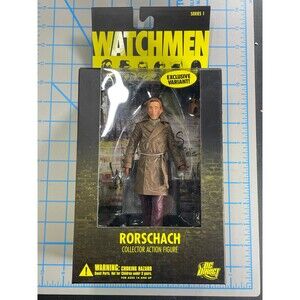 DC Direct Watchmen Rorschach Collector Action Figure Exclusive Variant Unmasked